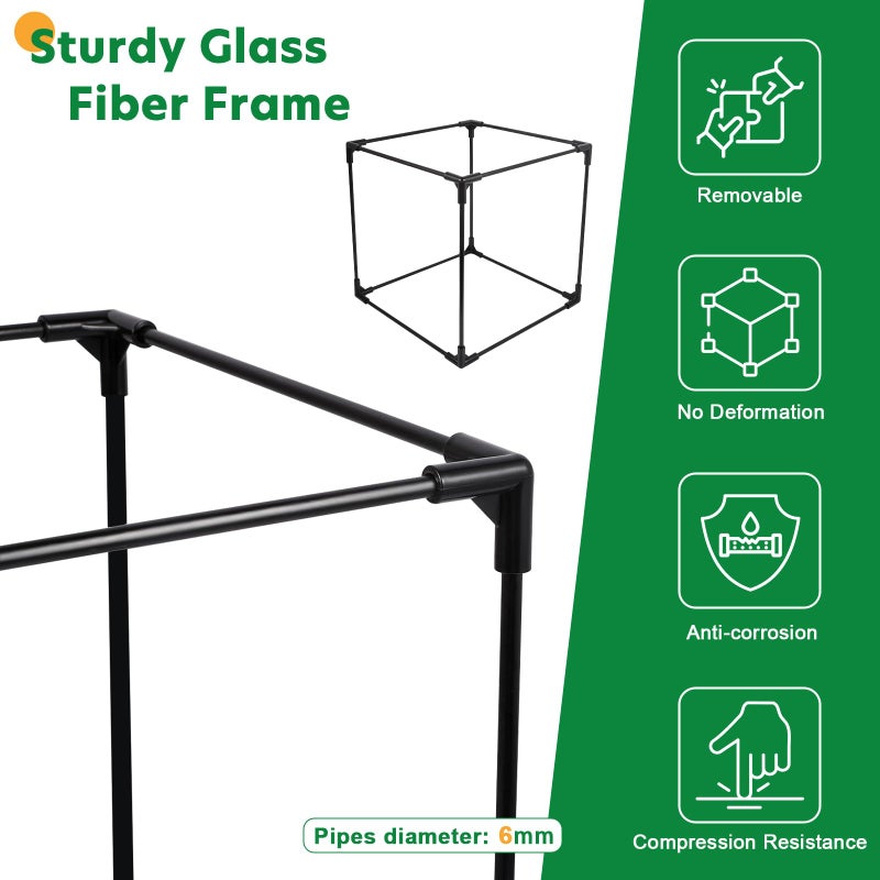 Hecaty Pump Barrier Bag, Pond Filter Bag, Anti-Clogging Cube Filter Box, Black Media Bag Pump Mesh Bag for Outdoor Water Fish Ponds(5 inch) - Image 2